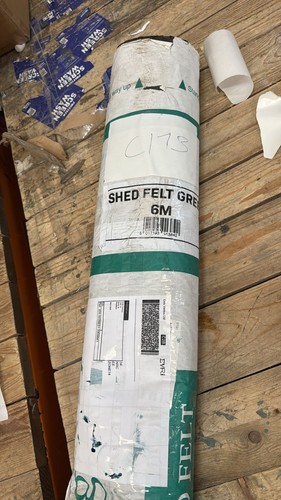 Green shed felt roofing roll - green,