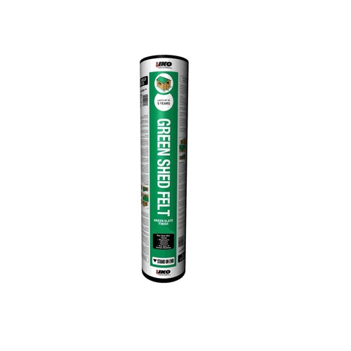 Roofing felt green 10m - 10m, shed