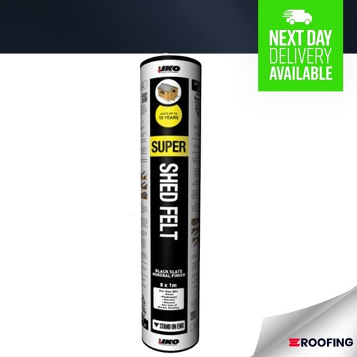 Iko super shed felt - black, 8m